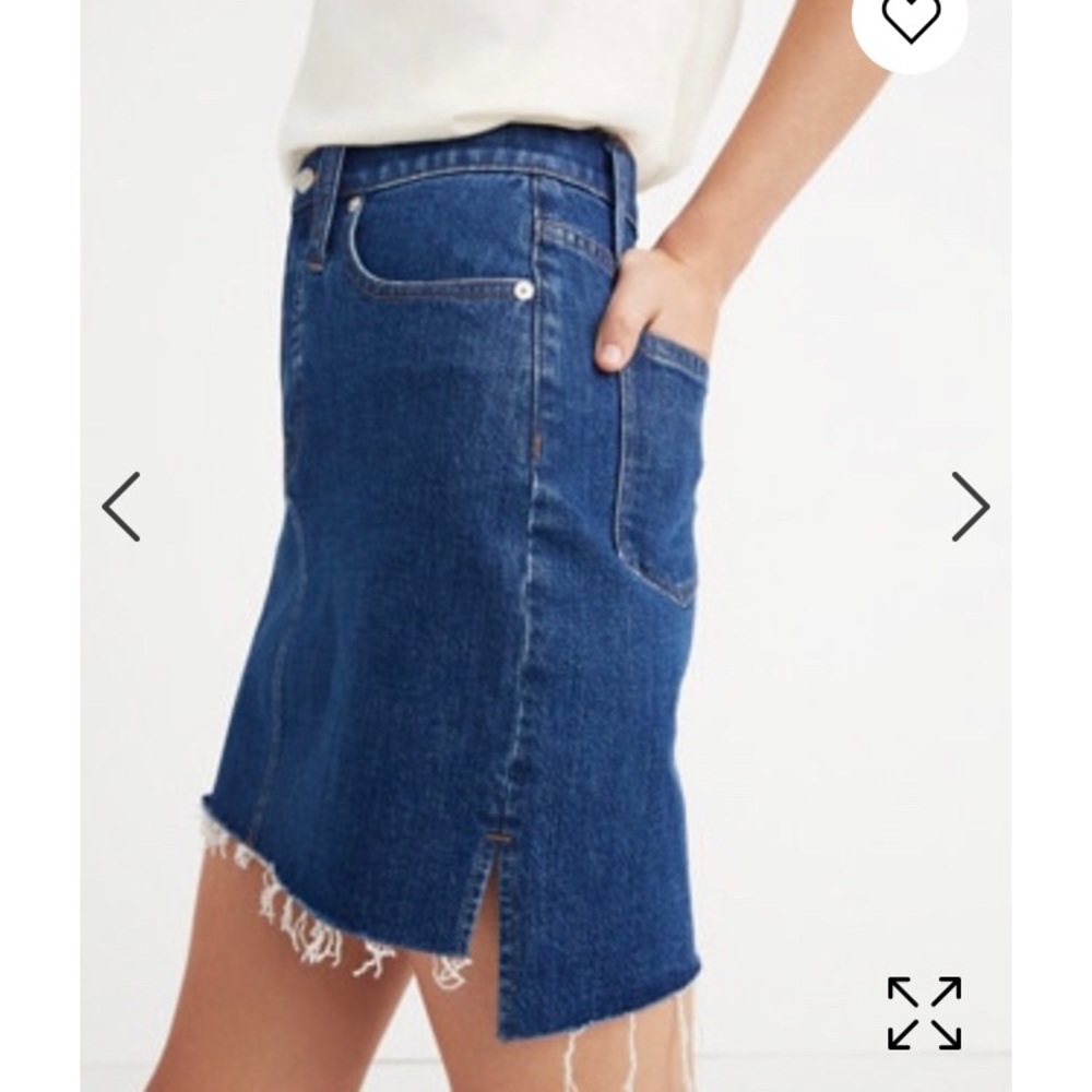 Madewell Denim Step Hem Skirt